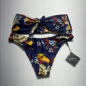 Zaful Floral Bikini Set M NWT